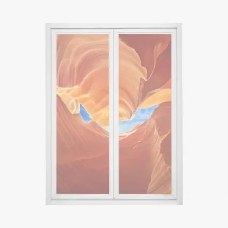 Pegatina para ventana cúpulas doradas del cañón Antelope – Pixers®