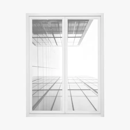 Pegatina para ventana verticalidad de vidrio y líneas geométricas – Pixers®