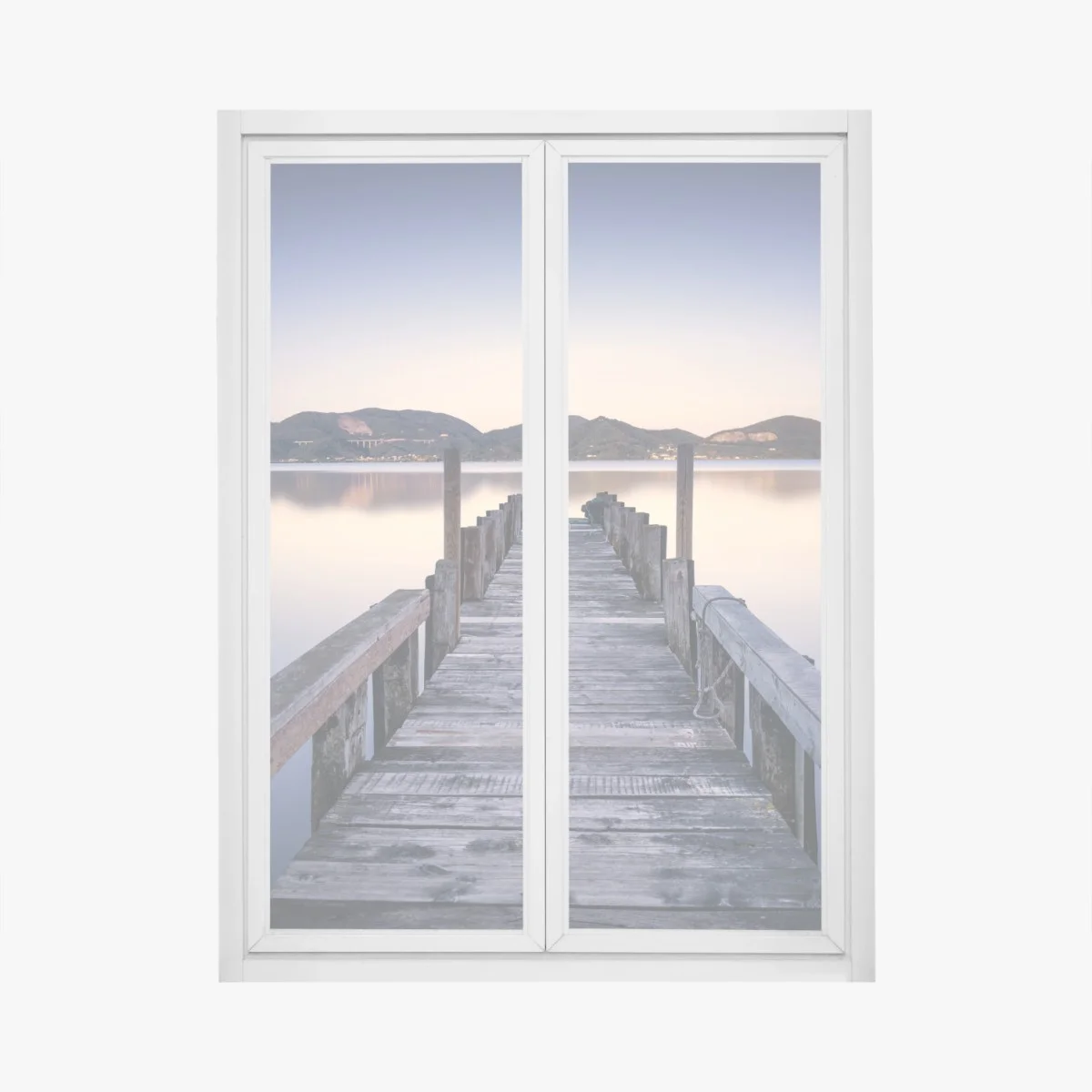 Pegatina para ventana muelle de madera sobre el lago en Versilia, Toscana – Pixers® Pegatina para ventana muelle de madera sobre el lago en Versilia, Toscana – Pixers®