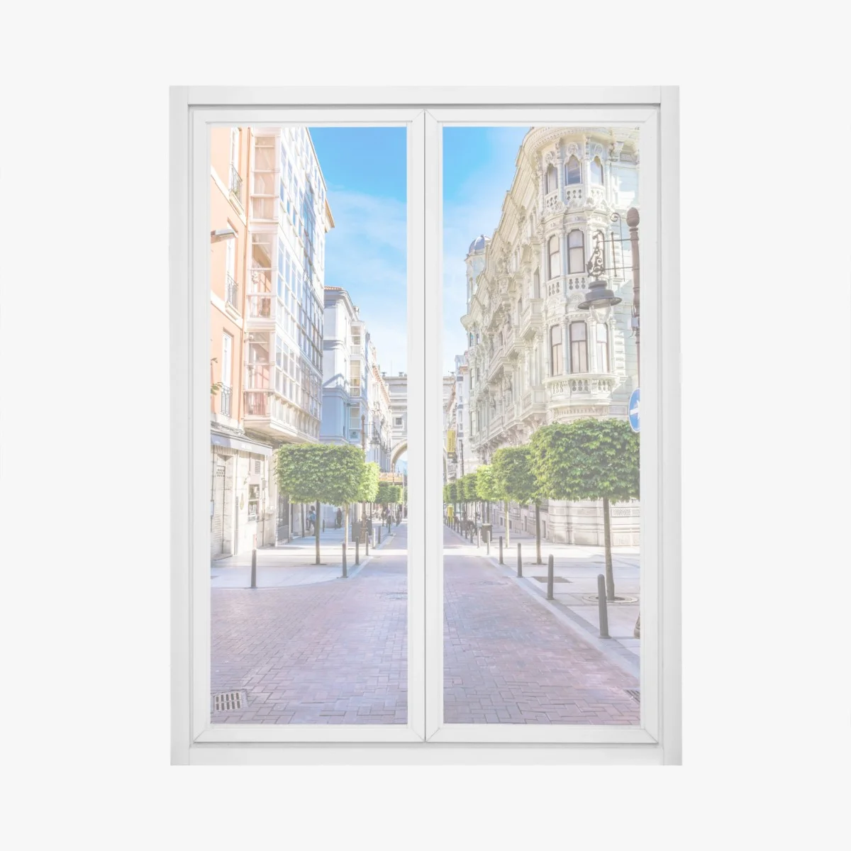 Pegatina para ventana paisaje urbano de Santander con arco hacia el mar – Pixers® Pegatina para ventana paisaje urbano de Santander con arco hacia el mar – Pixers®