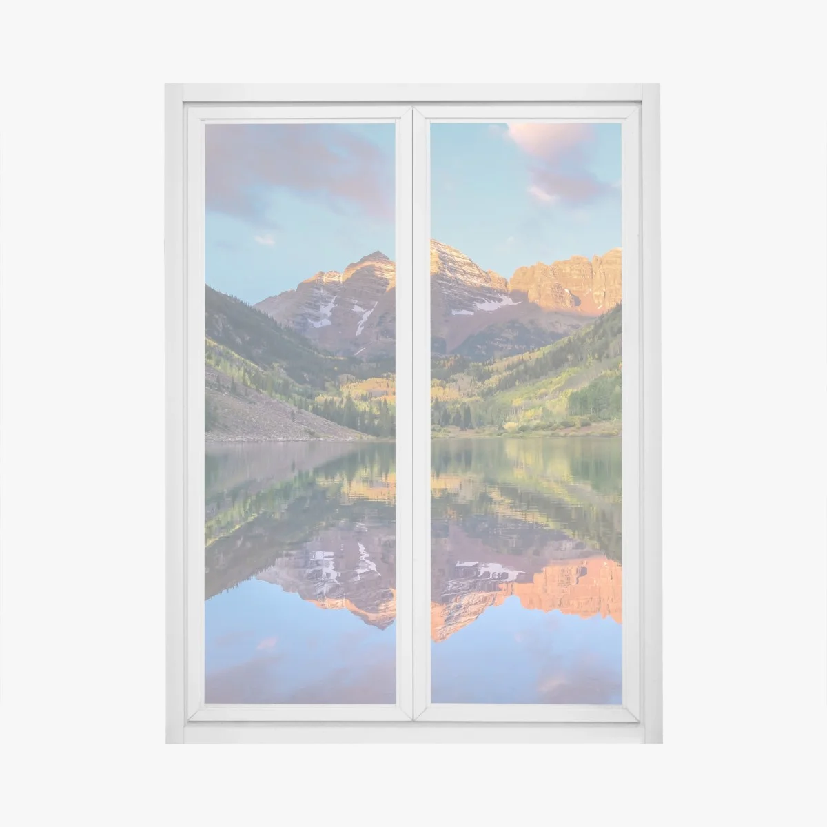 Pegatina para ventana amanecer dorado en Maroon Bells, Colorado – Pixers® Pegatina para ventana amanecer dorado en Maroon Bells, Colorado – Pixers®