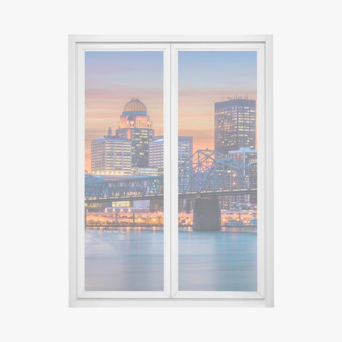 Pegatina para ventana amanecer sobre el skyline de Louisville – Pixers® Pegatina para ventana amanecer sobre el skyline de Louisville – Pixers®