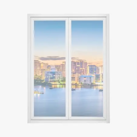 Pegatina para ventana amanecer sobre la bahía de Sarasota – Pixers®
