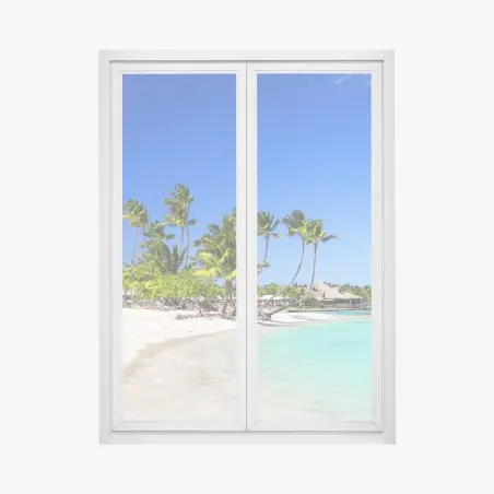 Pegatina para ventana playa tropical en Cap Cana – Pixers®