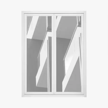 Pegatina para ventana arquitectura minimalista en blanco y negro – Pixers®
