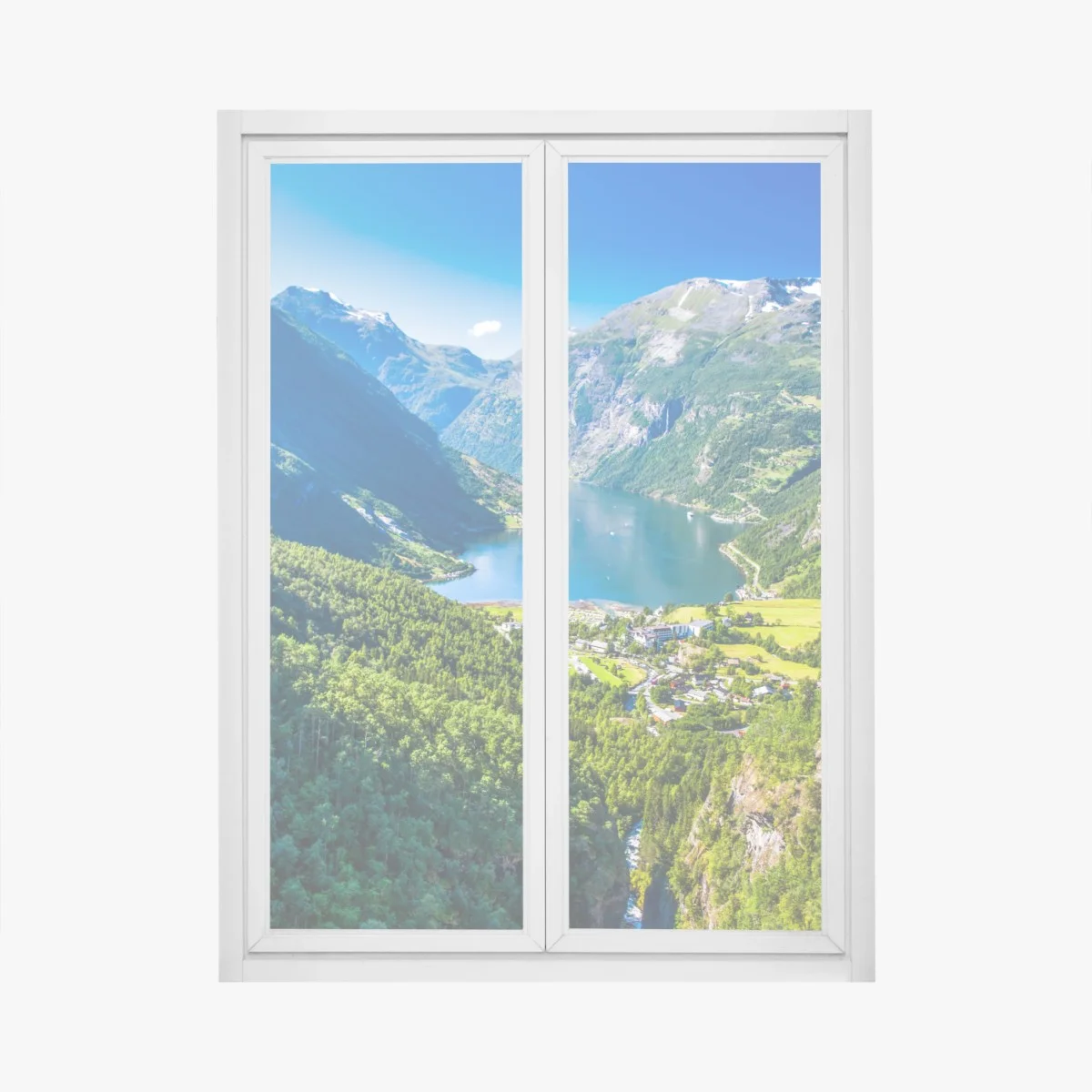 Pegatina para ventana panorámica de Geirangerfjord en Noruega – Pixers® Pegatina para ventana panorámica de Geirangerfjord en Noruega – Pixers®