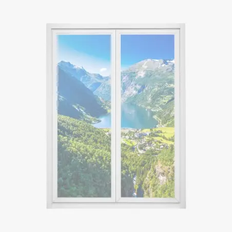Pegatina para ventana panorámica de Geirangerfjord en Noruega – Pixers®