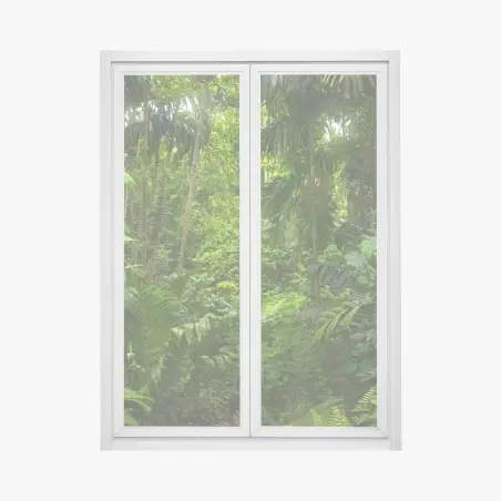 Pegatina para ventana profundidad verde de la selva – Pixers®