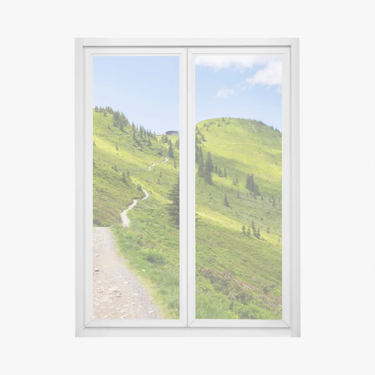 Pegatina para ventana sendero entre colinas verdes – Pixers® Pegatina para ventana sendero entre colinas verdes – Pixers®