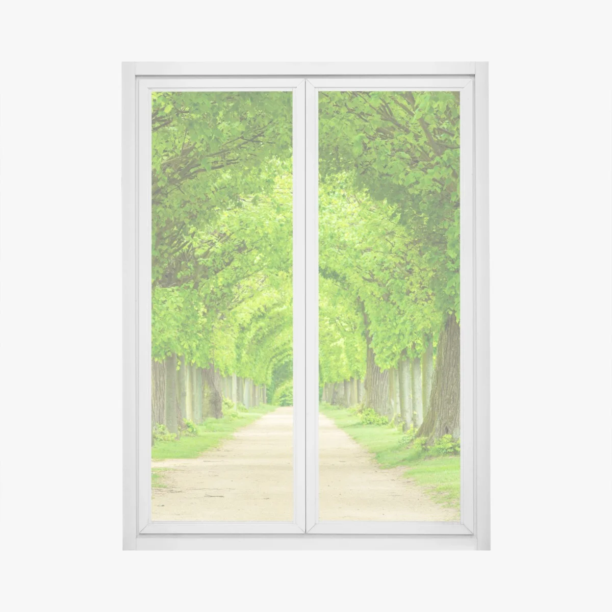Pegatina para ventana túnel verde de árboles en perspectiva – Pixers® Pegatina para ventana túnel verde de árboles en perspectiva – Pixers®