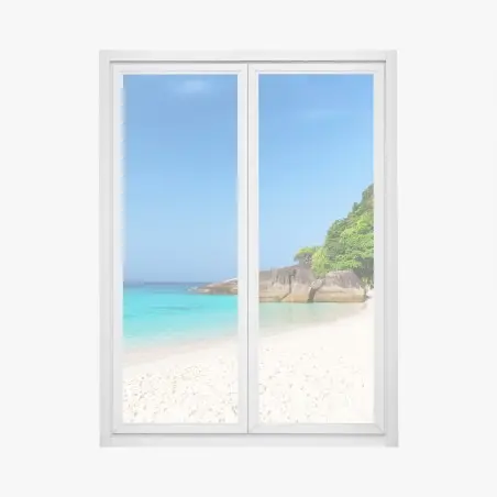 Pegatina para ventana playa paradisíaca en Similan – Pixers®