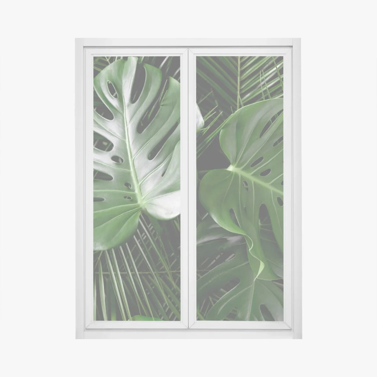 Pegatina para ventana composición de hojas tropicales verdes – Pixers® Pegatina para ventana composición de hojas tropicales verdes – Pixers®