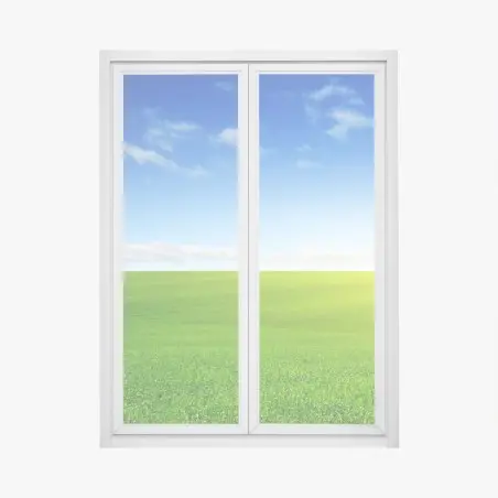 Pegatina para ventana panorama de pradera al amanecer – Pixers®
