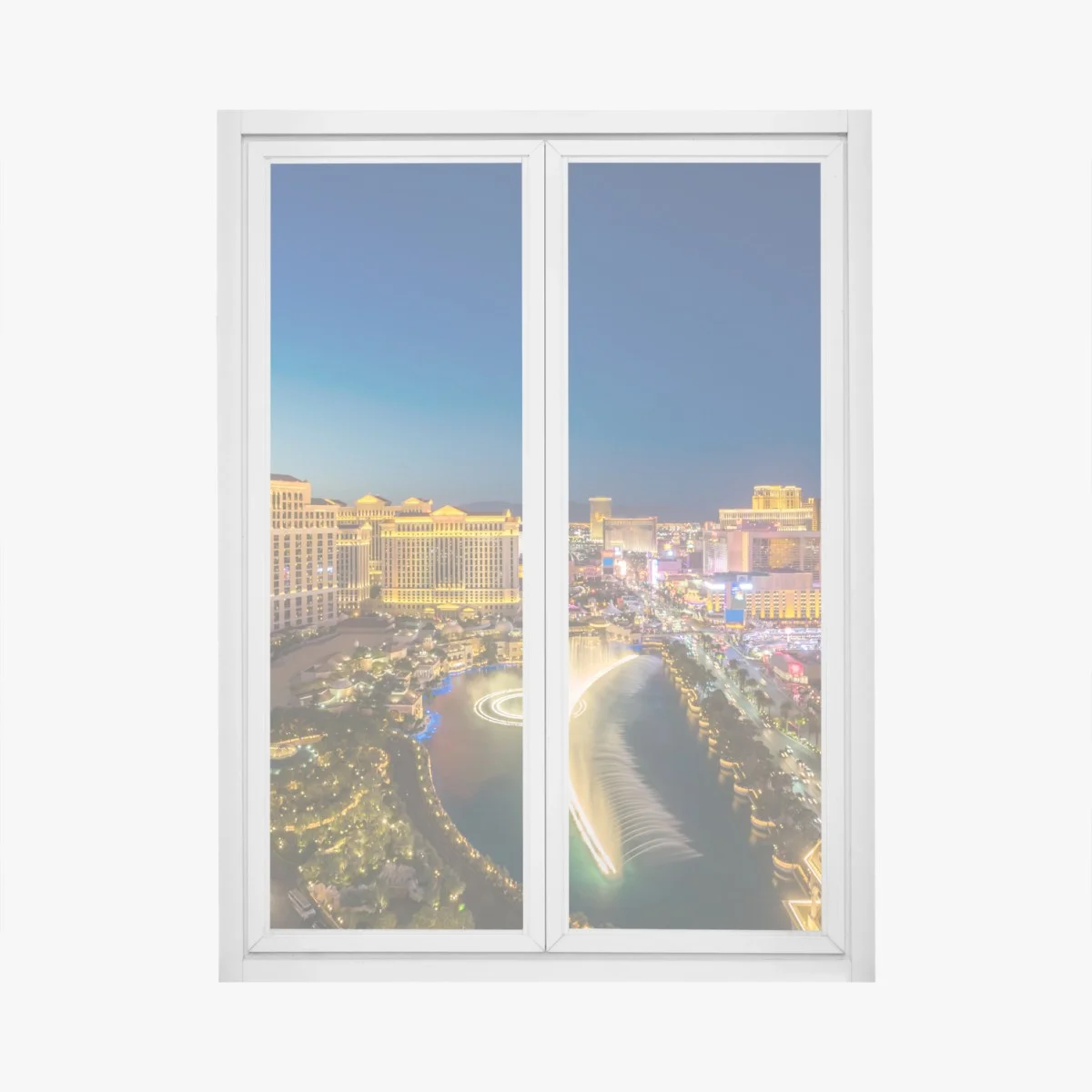 Pegatina para ventana panorámica nocturna del strip de Las Vegas – Pixers® Pegatina para ventana panorámica nocturna del strip de Las Vegas – Pixers®