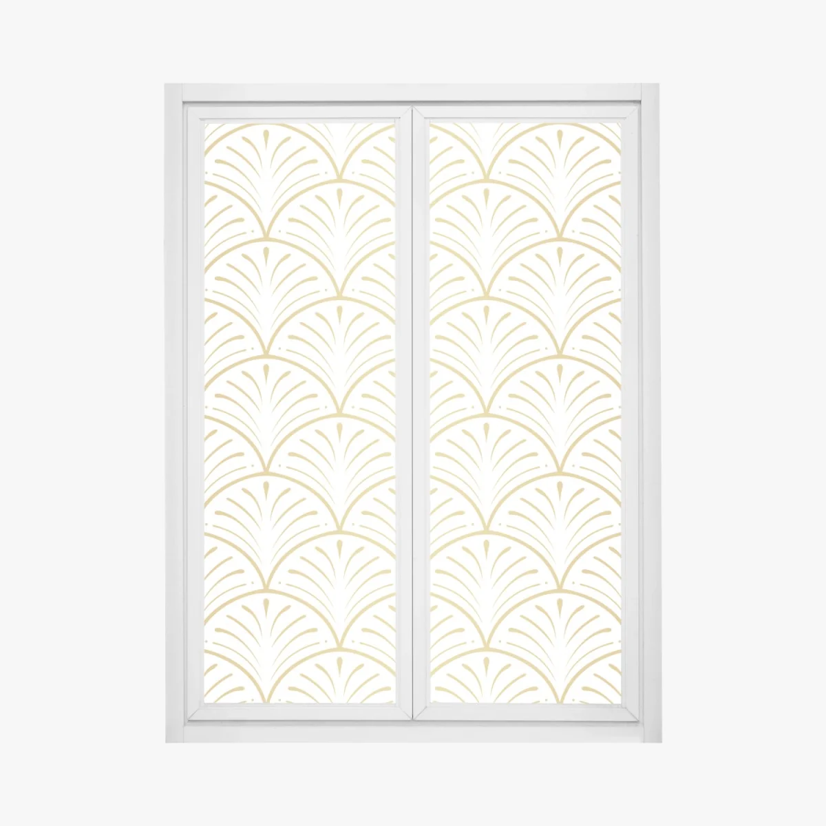 Pegatina para ventana patrón art decó dorado elegante – Pixers® Pegatina para ventana patrón art decó dorado elegante – Pixers®