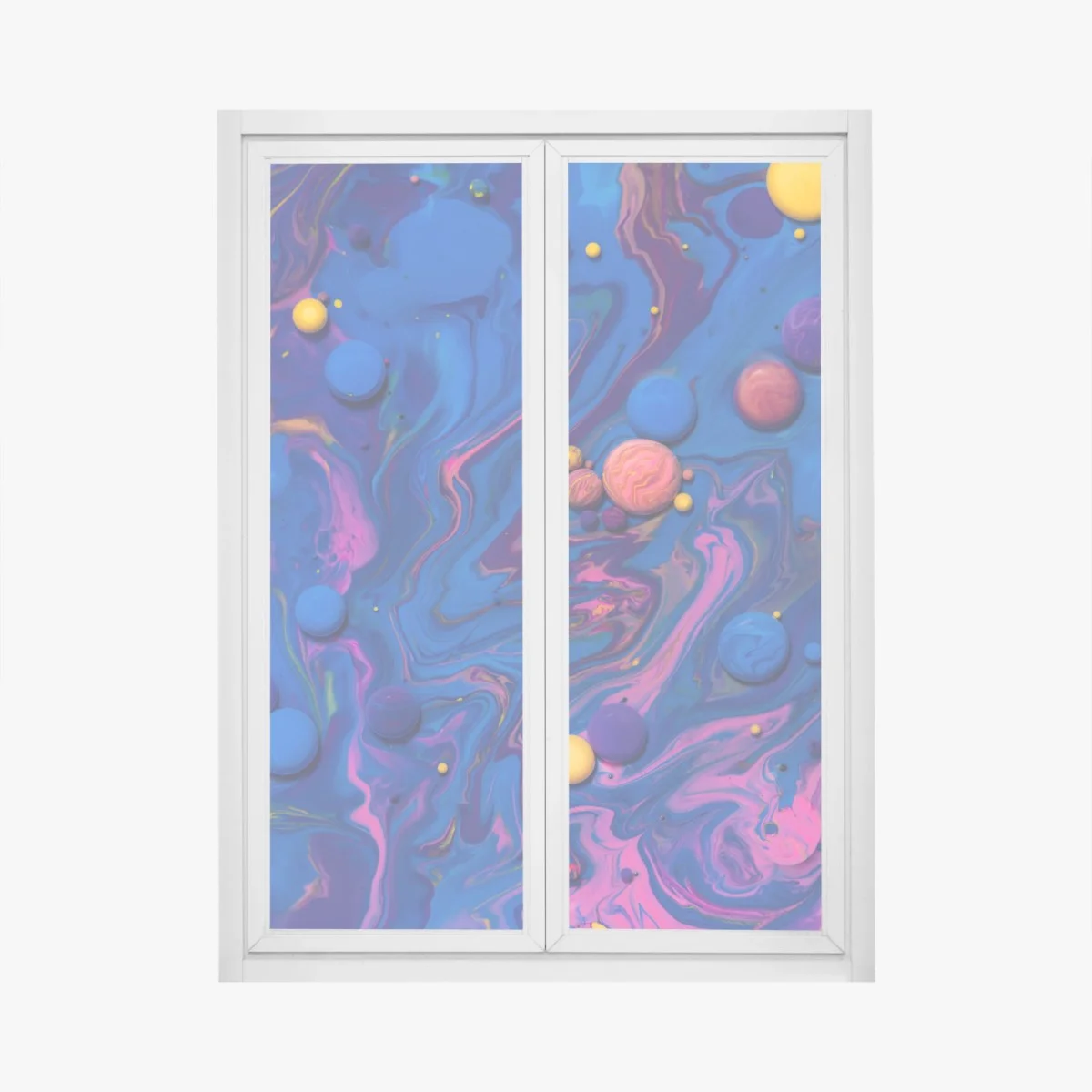 Pegatina para ventana universo líquido en tonos neón – Pixers® Pegatina para ventana universo líquido en tonos neón – Pixers®