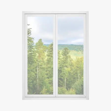 Pegatina para ventana vistas otoñales del Bosque Negro – Pixers®