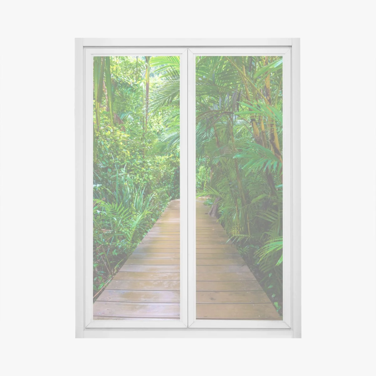 Pegatina para ventana pasarela en manglar: paseo entre verdes – Pixers® Pegatina para ventana pasarela en manglar: paseo entre verdes – Pixers®