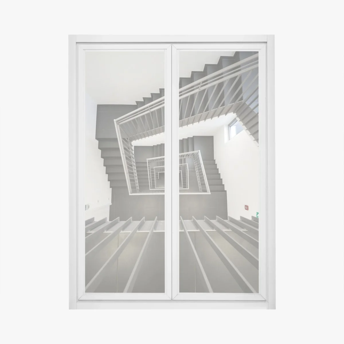 Pegatina para ventana escalera geométrica vista cenital – Pixers® Pegatina para ventana escalera geométrica vista cenital – Pixers®