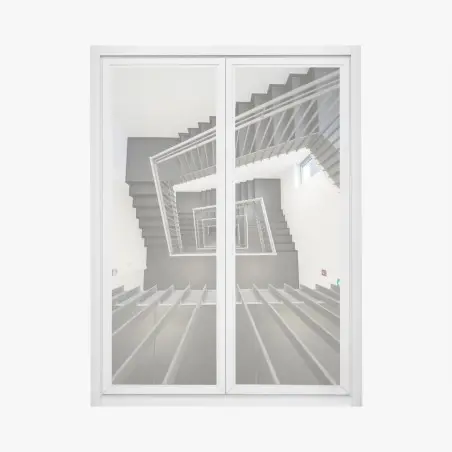 Pegatina para ventana escalera geométrica vista cenital – Pixers®
