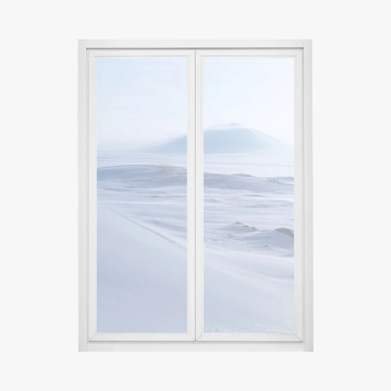 Pegatina para ventana serenidad ártica en Chukotka