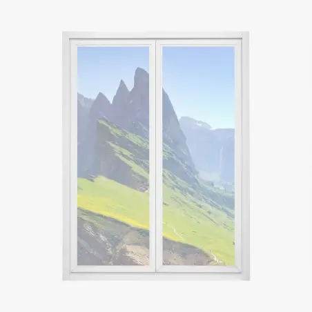 Pegatina para ventana vistas majestuosas de Seceda, Dolomitas – Pixers®