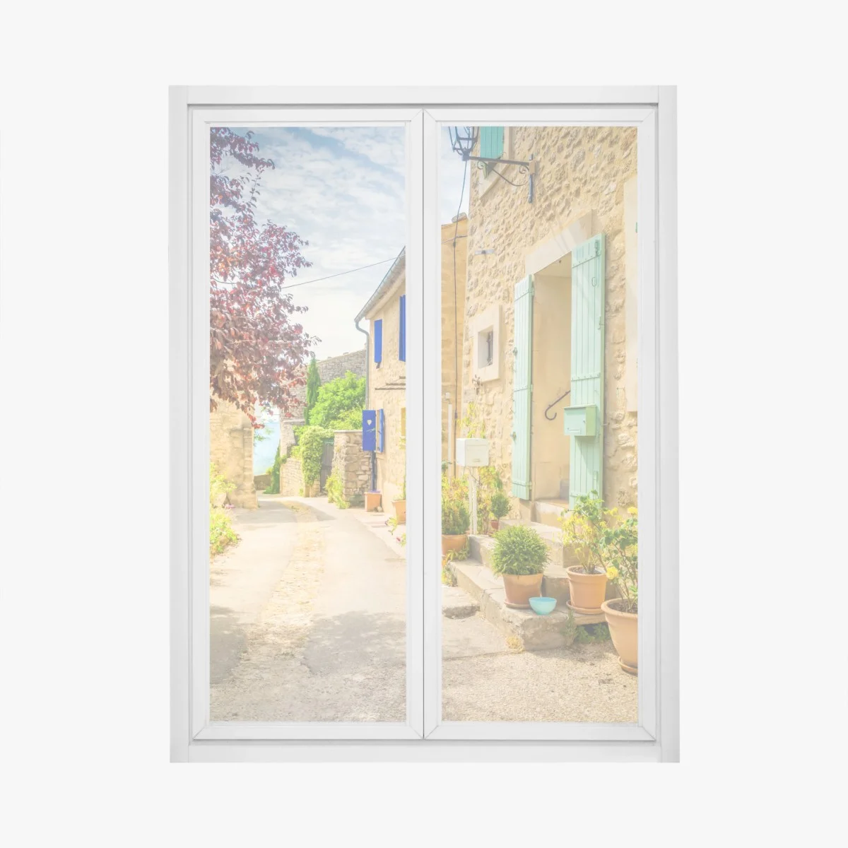 Pegatina para ventana calle provenzal bañada por el sol – Pixers® Pegatina para ventana calle provenzal bañada por el sol – Pixers®