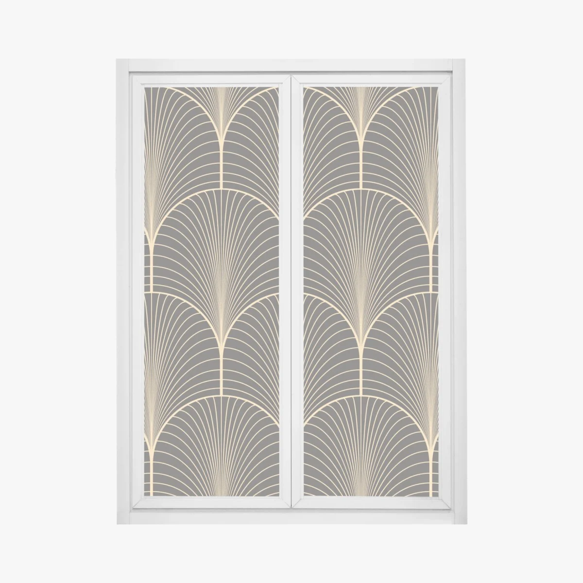 Pegatina para ventana patrón art déco dorado sobre fondo negro – Pixers® Pegatina para ventana patrón art déco dorado sobre fondo negro – Pixers®