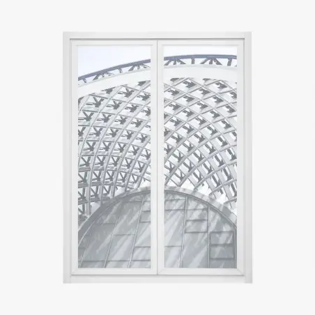 Pegatina para ventana cúpula arquitectónica geométrica – Pixers®