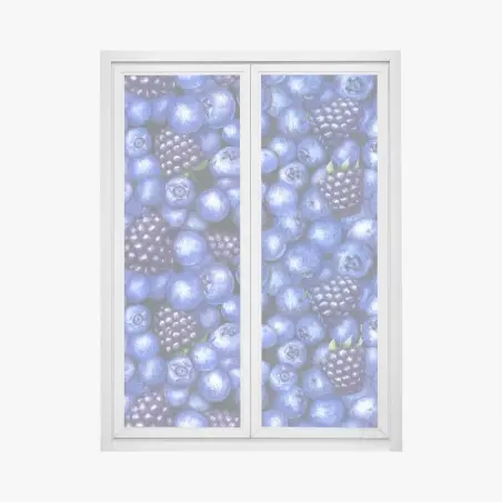 Pegatina para ventana estampado de arándanos y moras para decoración – Pixers®