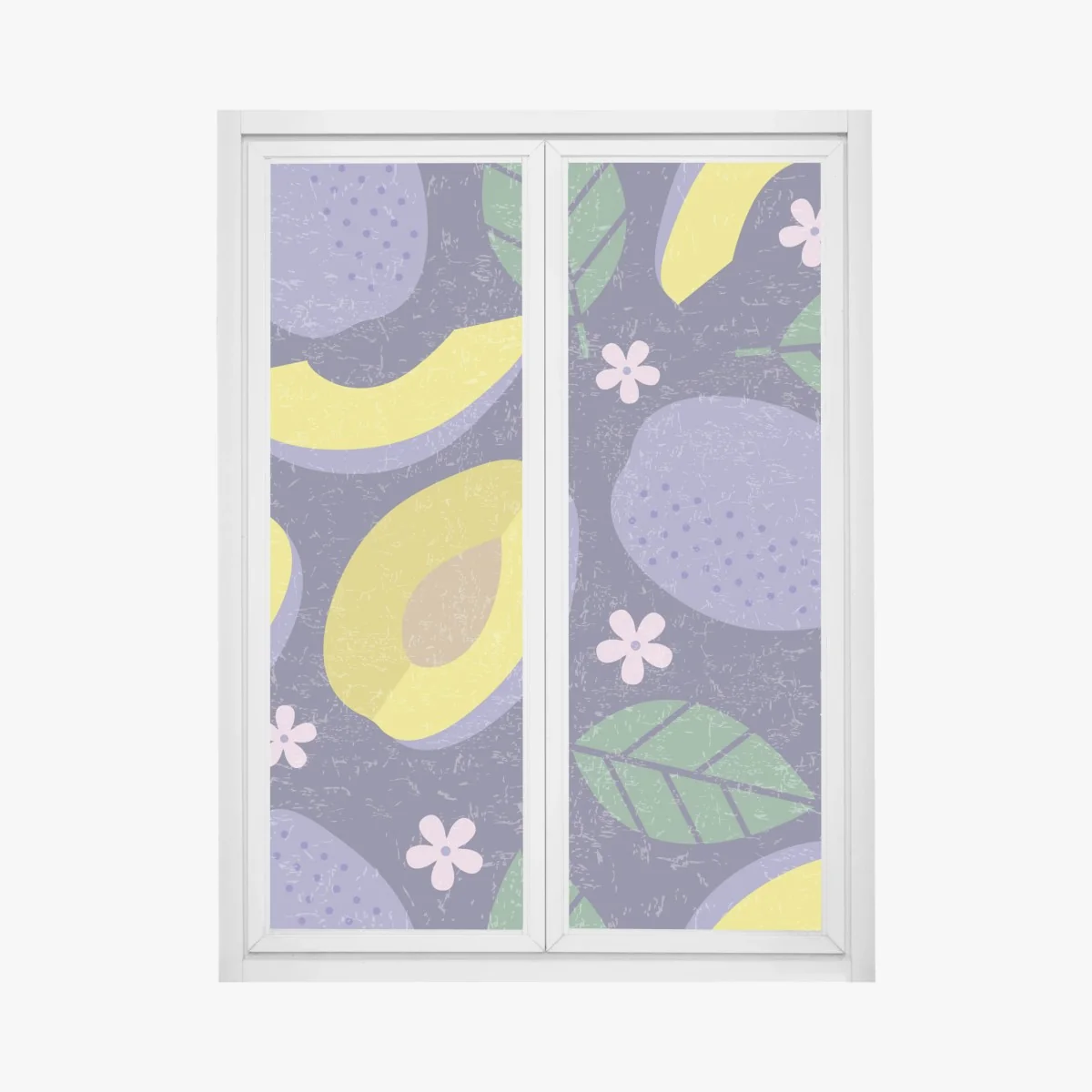 Pegatina para ventana patrón vintage de ciruelas y flores – Pixers® Pegatina para ventana patrón vintage de ciruelas y flores – Pixers®
