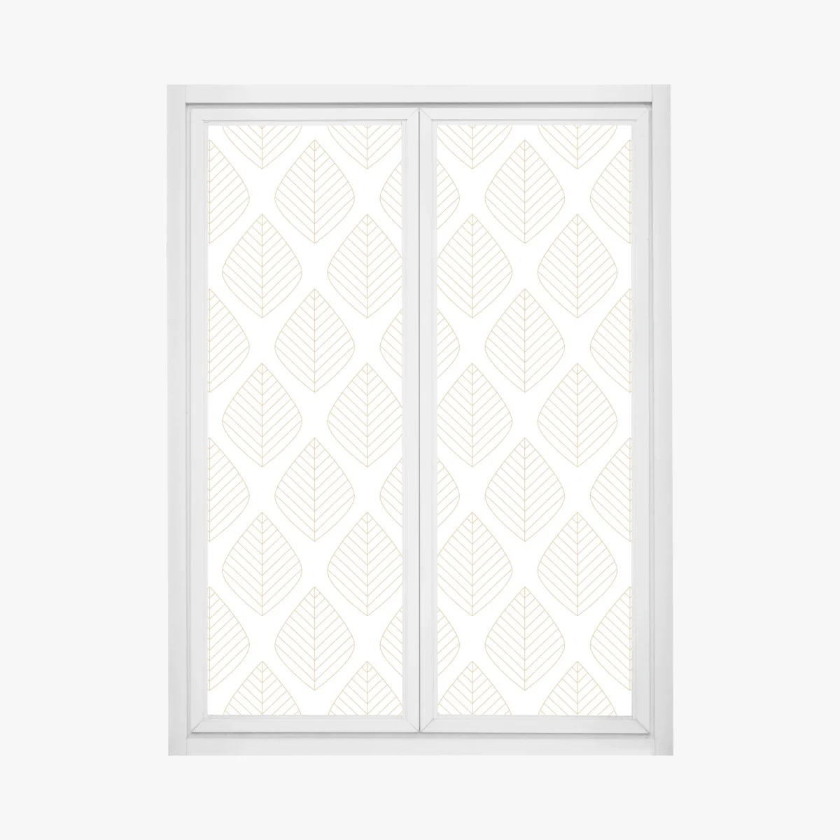 Pegatina para ventana patrón de hojas doradas sobre fondo blanco – Pixers® Pegatina para ventana patrón de hojas doradas sobre fondo blanco – Pixers®