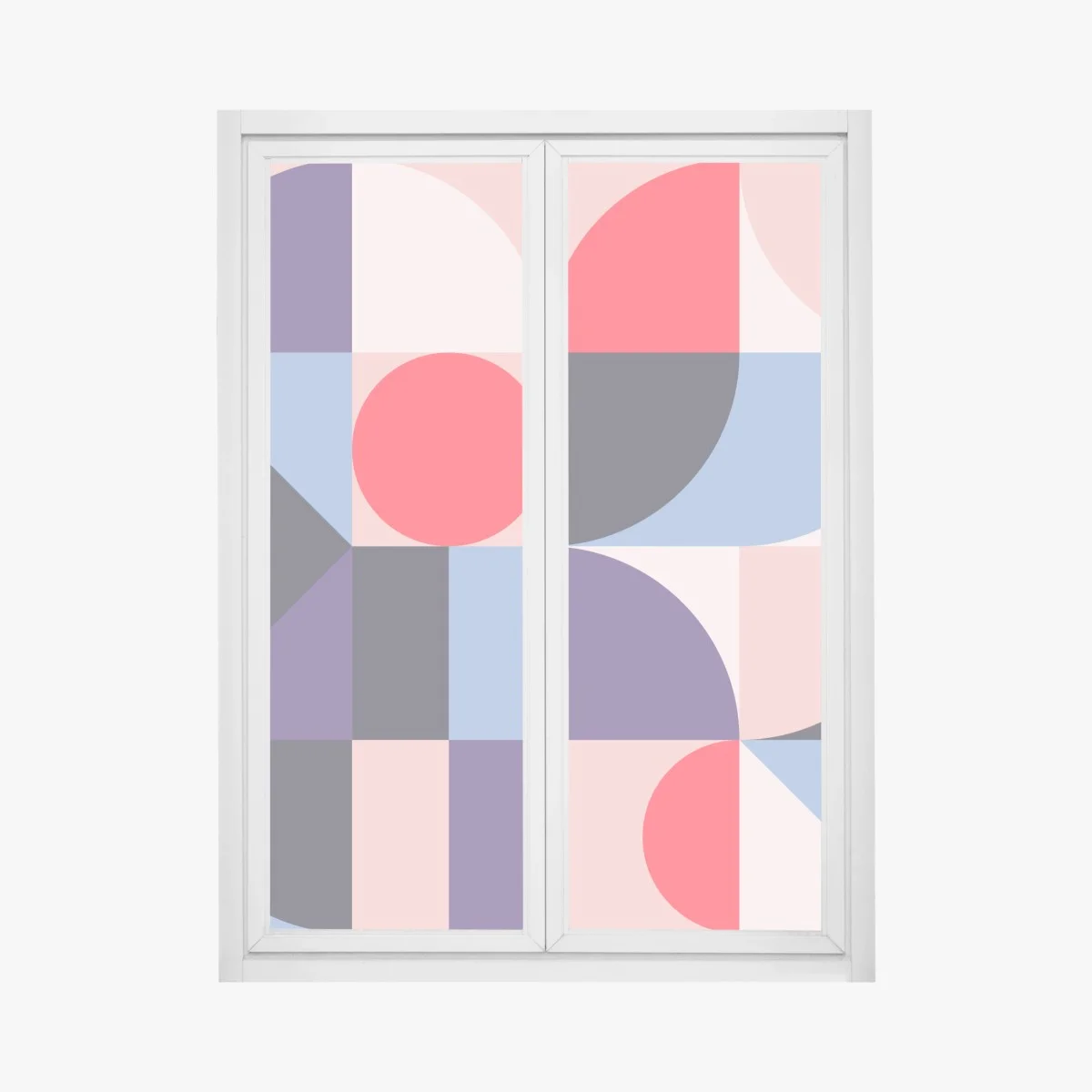 Pegatina para ventana composición geométrica en tonos pastel y vivos – Pixers® Pegatina para ventana composición geométrica en tonos pastel y vivos – Pixers®