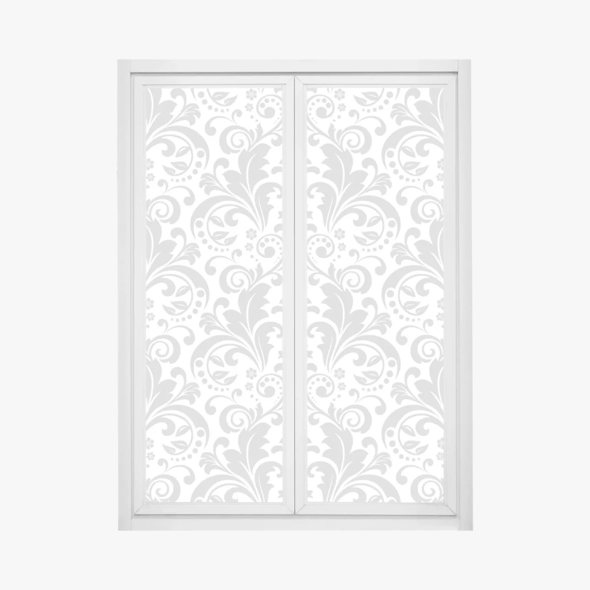 Pegatina para ventana diseño damasco gris y blanco elegante – Pixers® Pegatina para ventana diseño damasco gris y blanco elegante – Pixers®