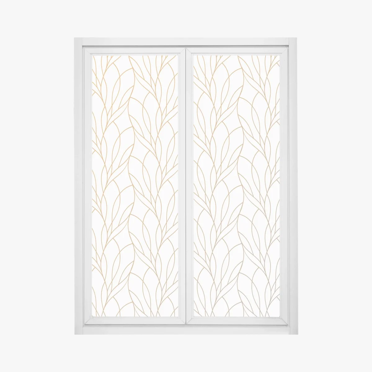Pegatina para ventana patrón de hojas doradas sobre fondo blanco – Pixers® Pegatina para ventana patrón de hojas doradas sobre fondo blanco – Pixers®