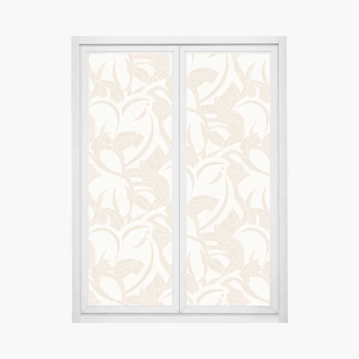 Pegatina para ventana estampado botánico beige de hojas entrelazadas – Pixers® Pegatina para ventana estampado botánico beige de hojas entrelazadas – Pixers®