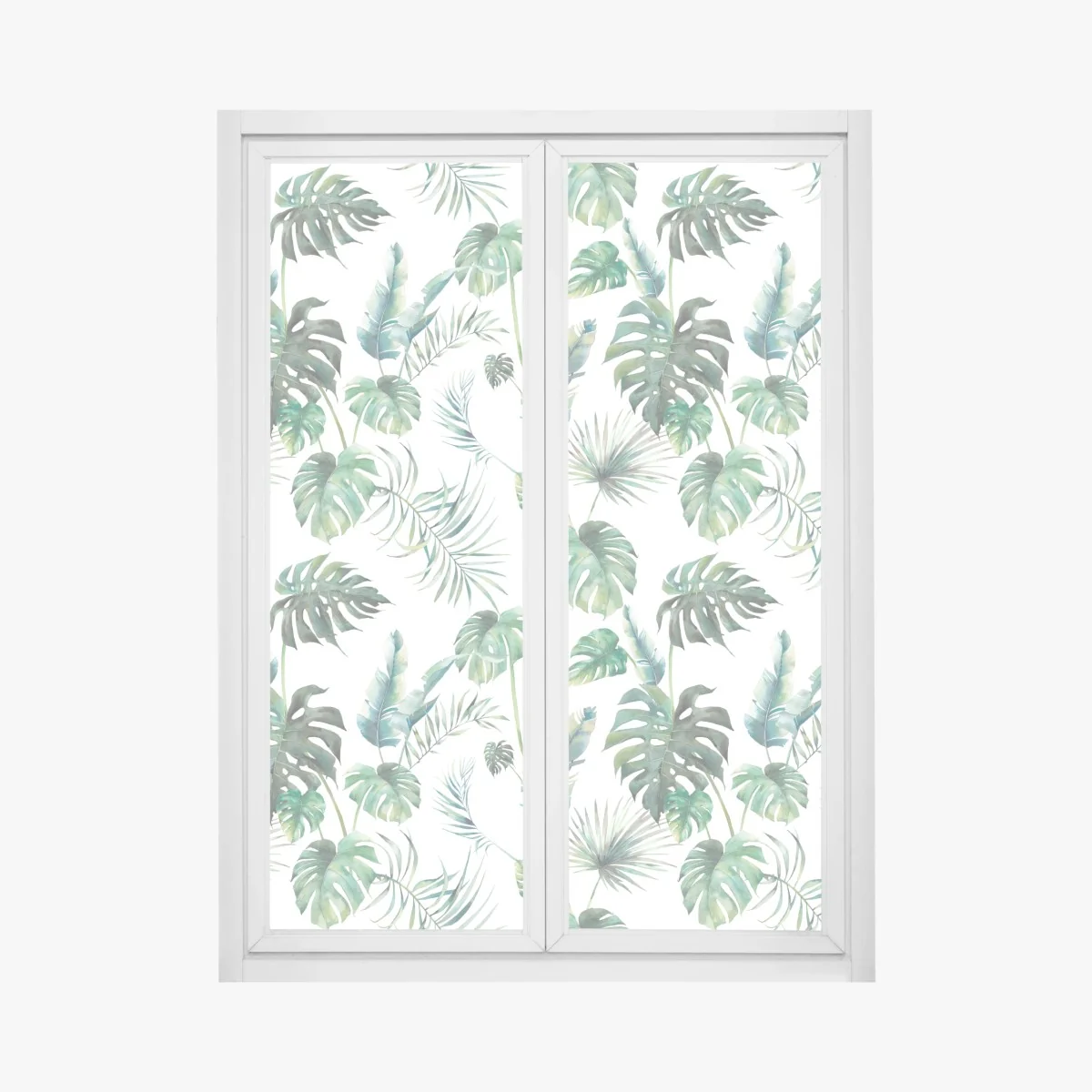 Pegatina para ventana follaje tropical en acuarela – Pixers® Pegatina para ventana follaje tropical en acuarela – Pixers®
