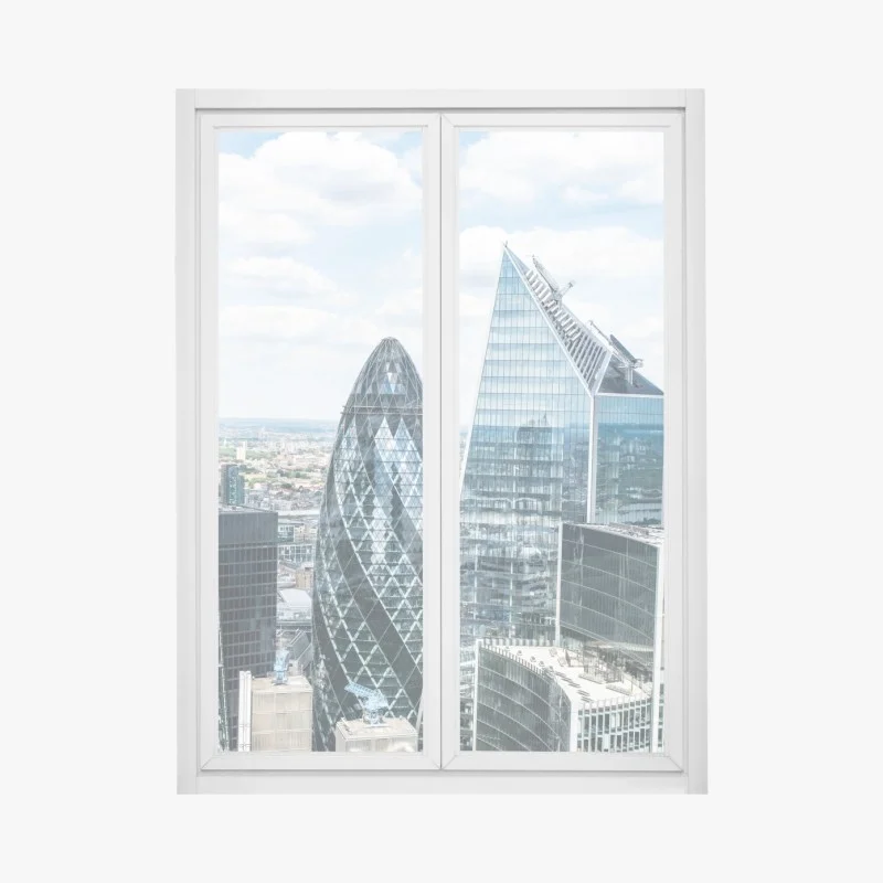 Pegatina para ventana skyline moderno de Londres