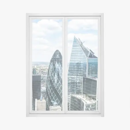 Pegatina para ventana skyline moderno de Londres – Pixers®