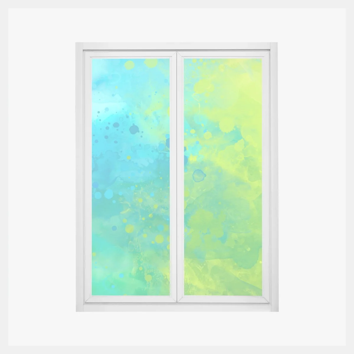 Pegatina para ventana composición abstracta en acuarela azul y verde vibrante – Pixers® Pegatina para ventana composición abstracta en acuarela azul y verde vibrante – Pixers®