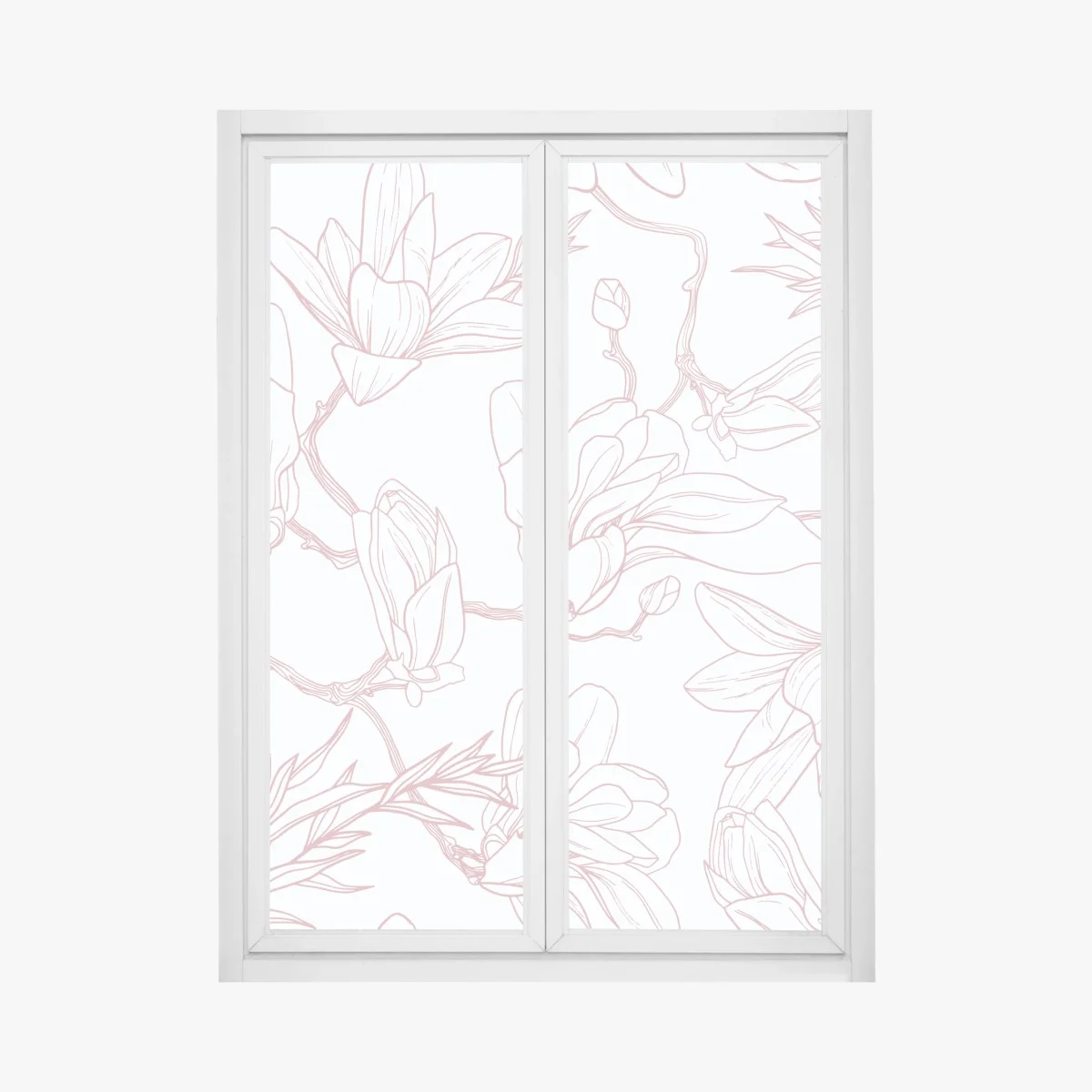 Pegatina para ventana patrón de magnolias en tonos rosa palo – Pixers® Pegatina para ventana patrón de magnolias en tonos rosa palo – Pixers®