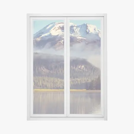 Pegatina para ventana amanecer sereno en Oregón – Pixers®