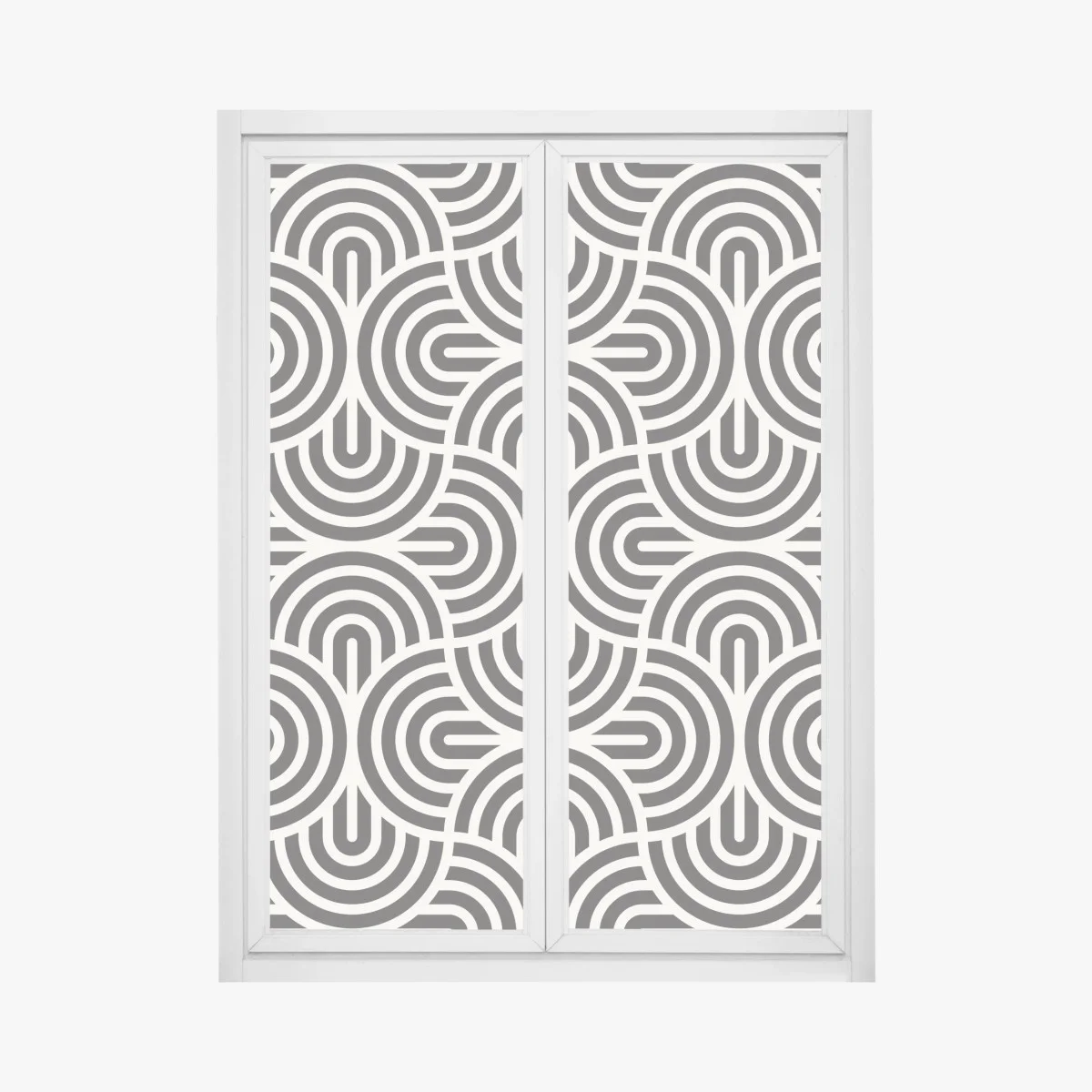 Pegatina para ventana patrón geométrico monocromático estilo retro – Pixers® Pegatina para ventana patrón geométrico monocromático estilo retro – Pixers®