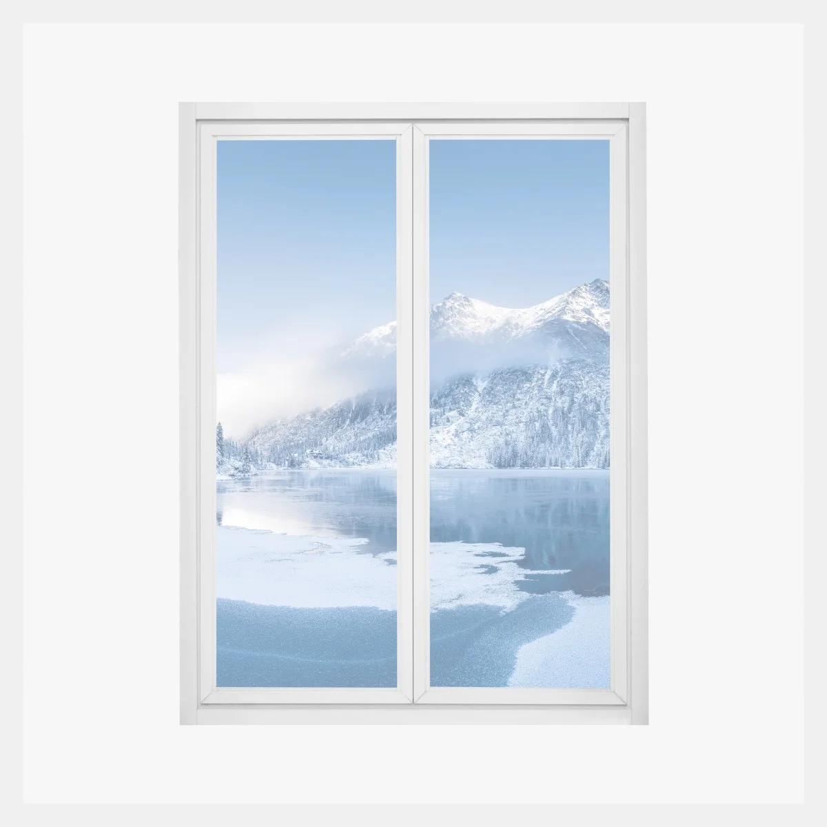 Pegatina para ventana serenidad invernal en los Alpes – Pixers® Pegatina para ventana serenidad invernal en los Alpes – Pixers®