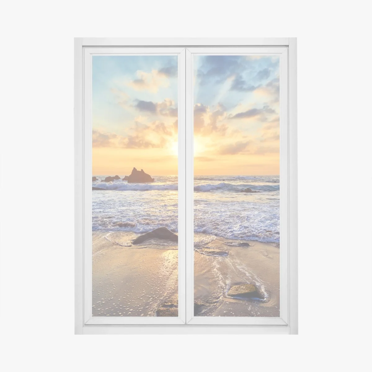 Pegatina para ventana atardecer dorado en la costa rocosa – Pixers® Pegatina para ventana atardecer dorado en la costa rocosa – Pixers®