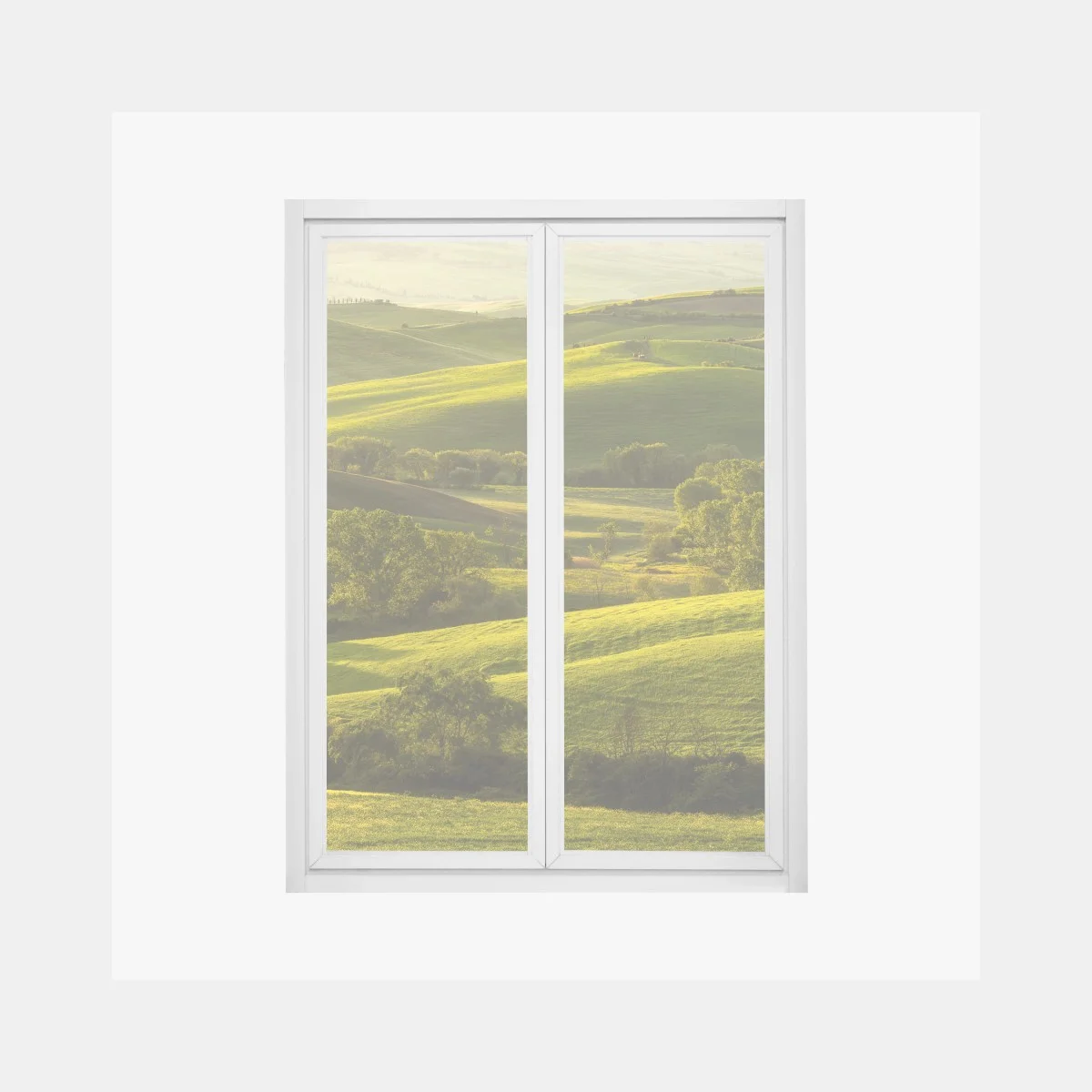 Pegatina para ventana colinas verdes bañadas en luz dorada – Pixers® Pegatina para ventana colinas verdes bañadas en luz dorada – Pixers®