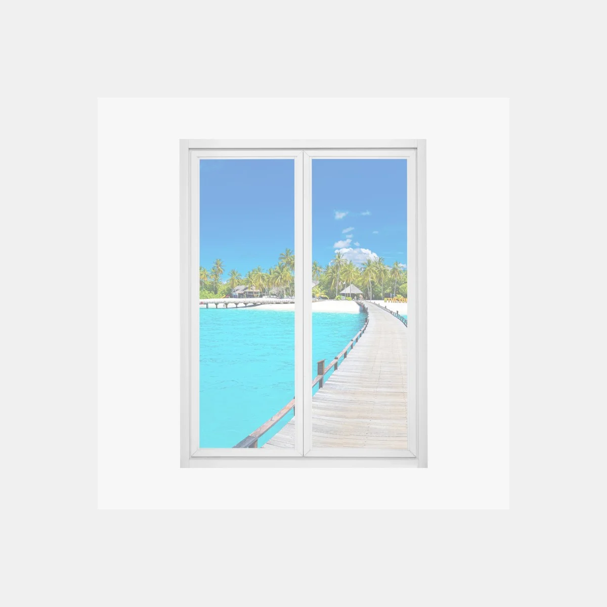 Pegatina para ventana muelle hacia el paraíso tropical sobre agua turquesa – Pixers® Pegatina para ventana muelle hacia el paraíso tropical sobre agua turquesa – Pixers®