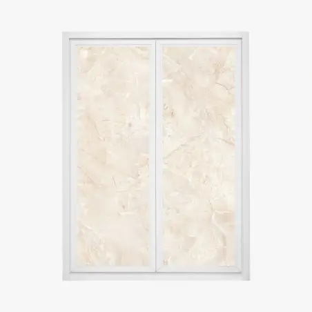 Pegatina para ventana mármol beige veteado para decoración de interiores – Pixers®