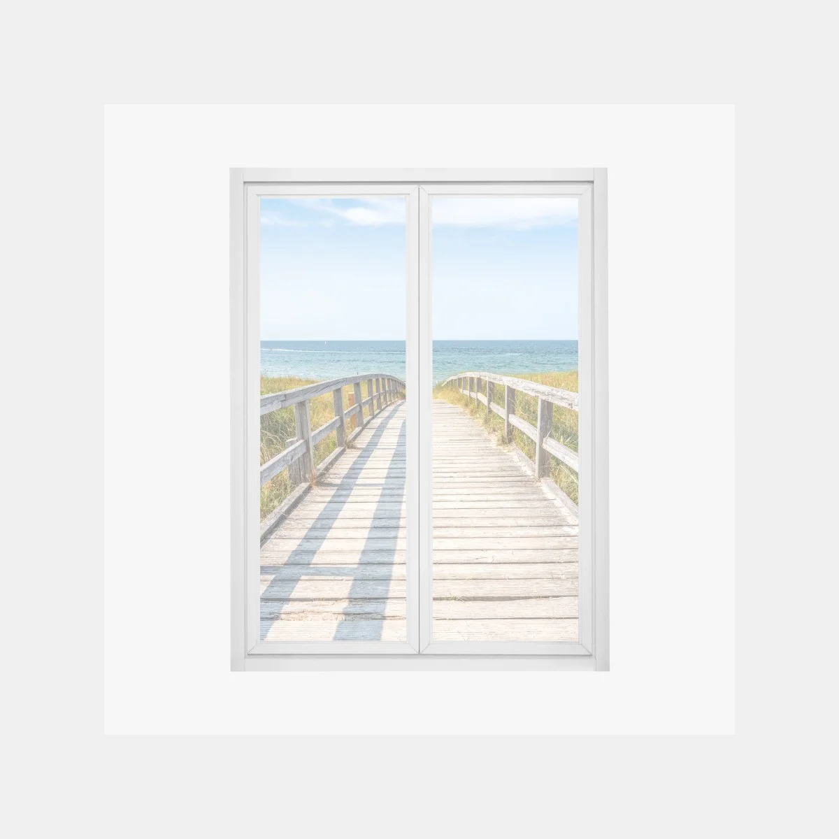 Pegatina para ventana pasarela de madera hacia el mar entre dunas – Pixers® Pegatina para ventana pasarela de madera hacia el mar entre dunas – Pixers®