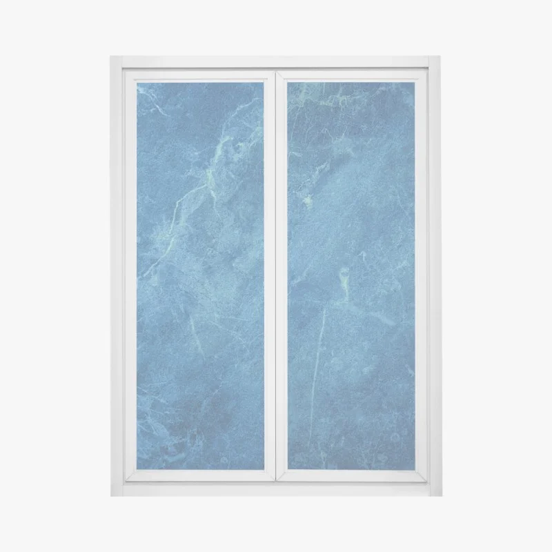 Pegatina para ventana textura de mármol azul profundo para pared